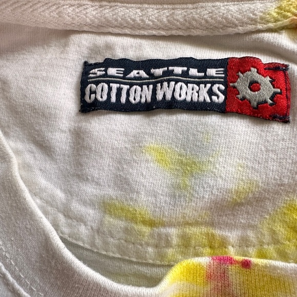 Seattle Cotton Works Colorful Tie-Dye T-Shirt - Picture 3 of 3